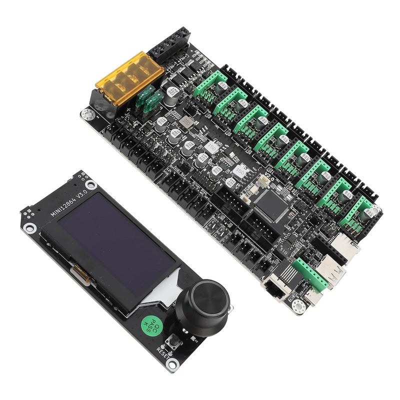 plplaaoo MKS Monster8 V2 32 Bit Control Board Upgraded Safety Circuits 8 Axes Control DIY Support Multiple Functions LCD Graphic Display Screen for Voron 2.4 Ender 3 Series 3D Printers - Image 5
